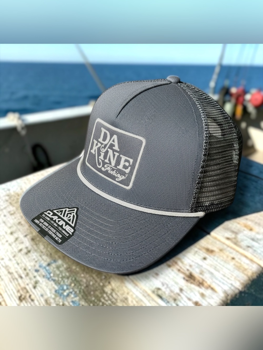 DaKine Mens All Sports Mid Crown Grey Trucker Hat Sz OS